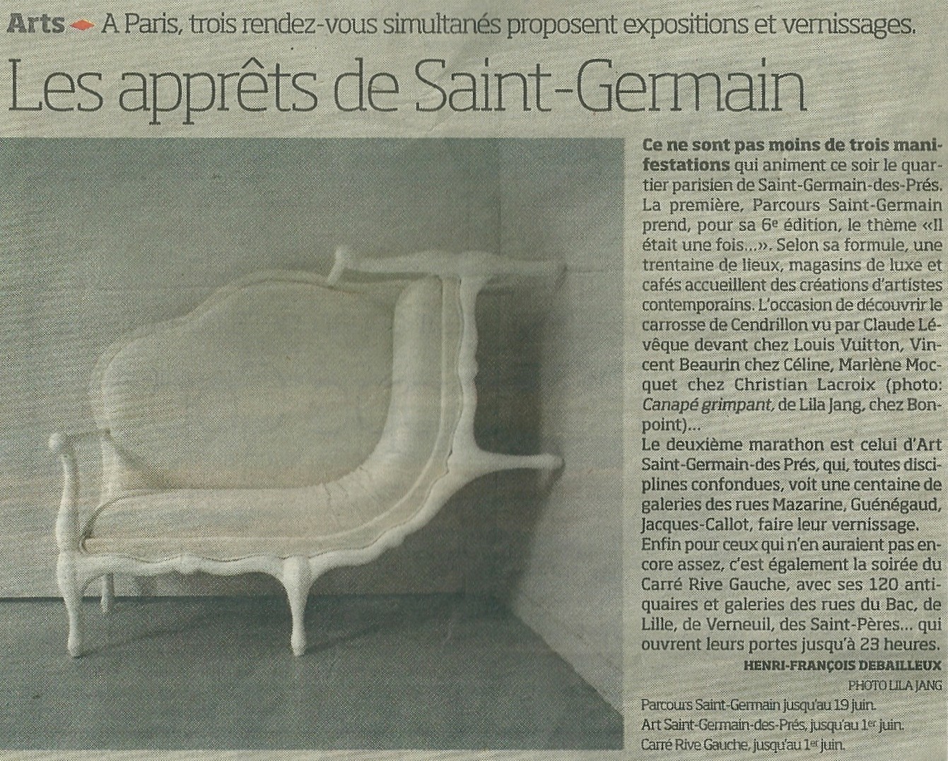 2e. %22Way out%22. Les apprêts de Saint-Germain. Libération 29 mai 2008. Texte@ Henri-François Debailleux photo@Lila Jang. png 2e. %22Way out%22. Les apprêts de Saint-Germain. Libération 29 mai 2008. Texte@ Henri-François Debailleux photo@Lila Jang. png
